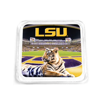 LSU Tigers - Mike VII's Kingdom Drink Coaster