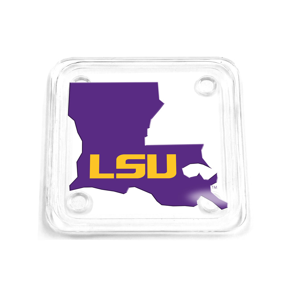 LSU Tigers - LSU State Purple Drink Coaster
