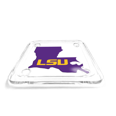 LSU Tigers - LSU State Purple Drink Coaster