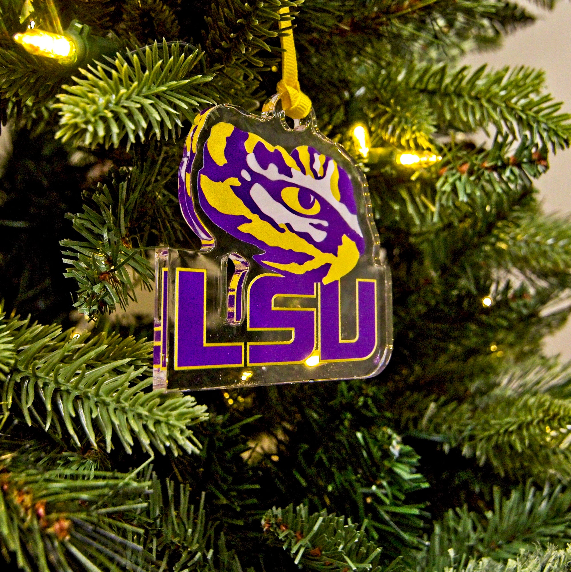 LSU Tigers Stitch Christmas Ornament NCAA Custom With Stitch Ornament -  Binteez