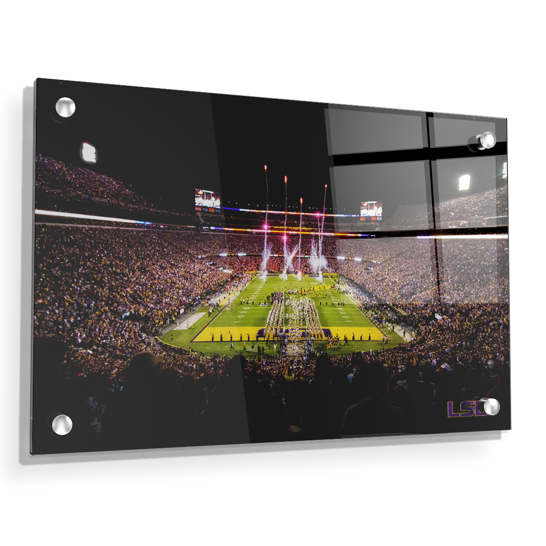 LSU Tigers - Saturday Night in Death Valley - College Wall Art #Canvas