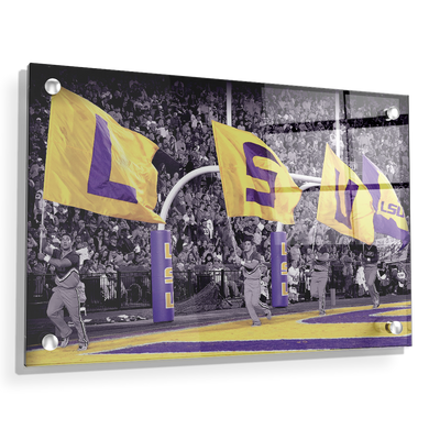 LSU Tigers - LSU Touchdown Flags - College Wall Art #Acrylic