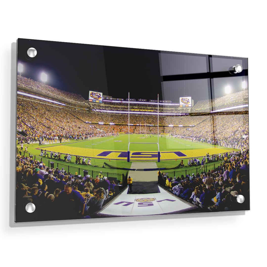 LSU TIGERS - LSU End Zone - College Wall Art #Canvas