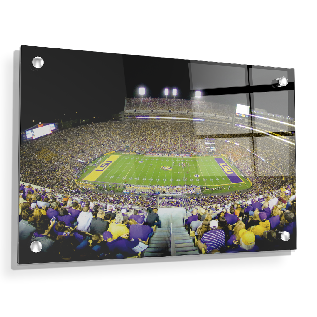 LSU TIGERS - Tiger Stadium View - College Wall Art #Canvas