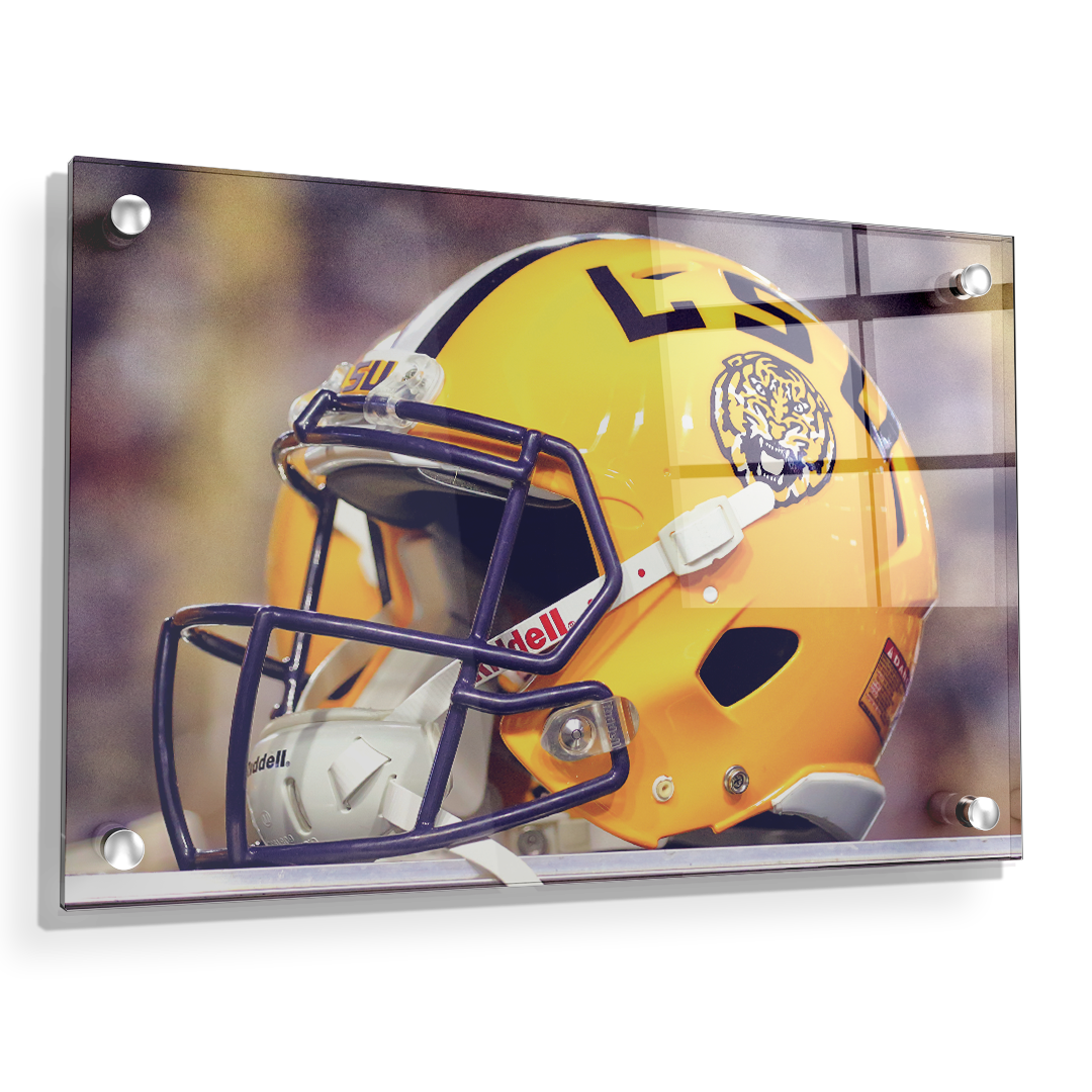 LSU Tigers - Tiger Helmet - College Wall Art #Canvas