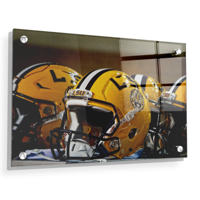LSU Tigers - LSU Helmets - College Wall Art #Acrylic