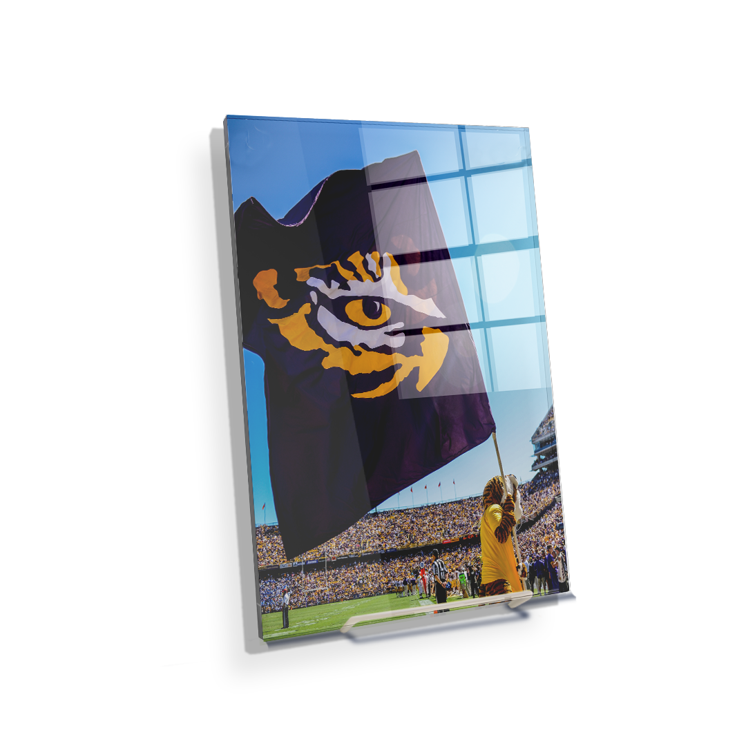 LSU Tigers - Tiger Flag - College Wall Art #Canvas