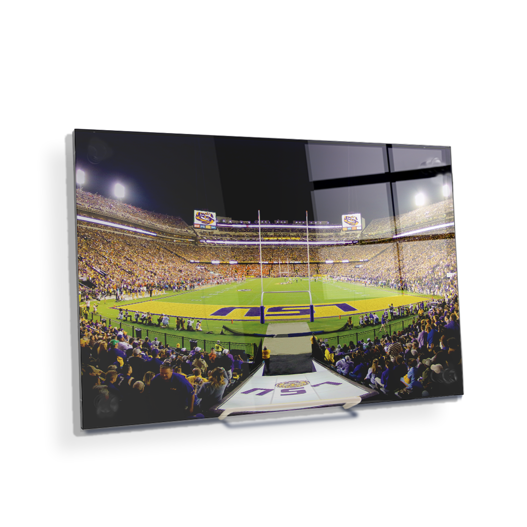 LSU TIGERS - LSU End Zone - College Wall Art #Canvas