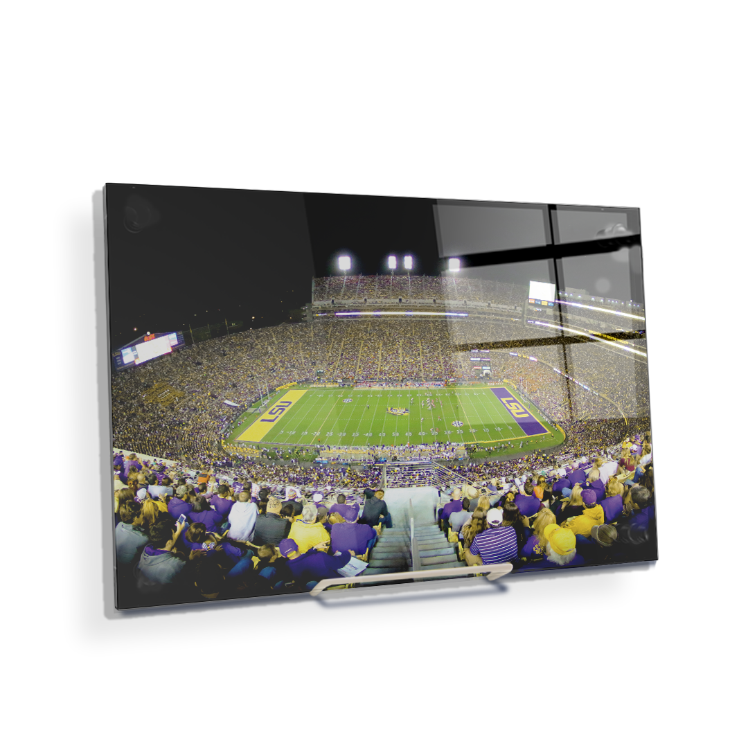 LSU TIGERS - Tiger Stadium View - College Wall Art #Canvas