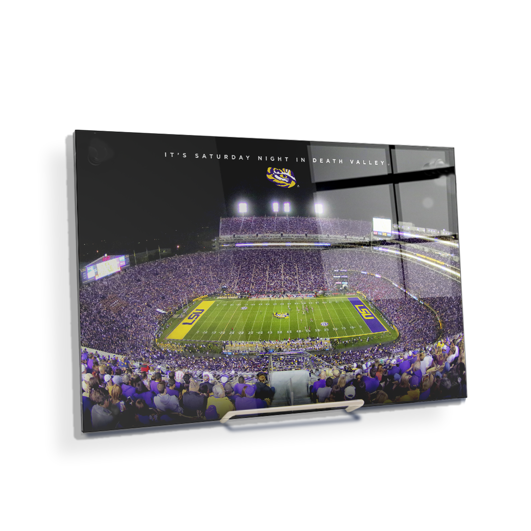 LSU TIGERS - It's Saturday Night in Death Valley - College Wall Art #Canvas