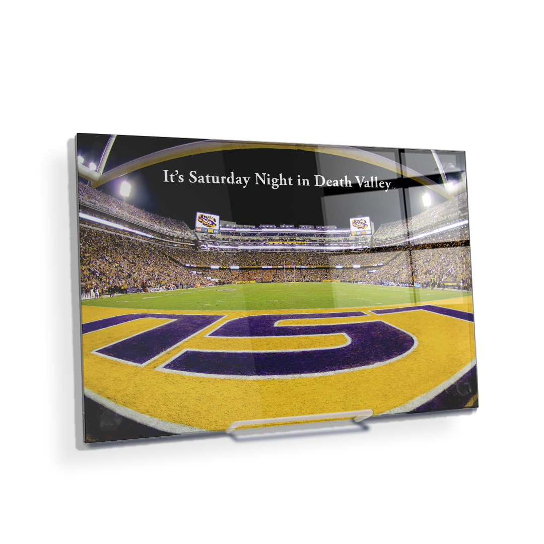 LSU Tigers - It's Saturday Night in Death Valley End Zone - College Wall Art #Canvas