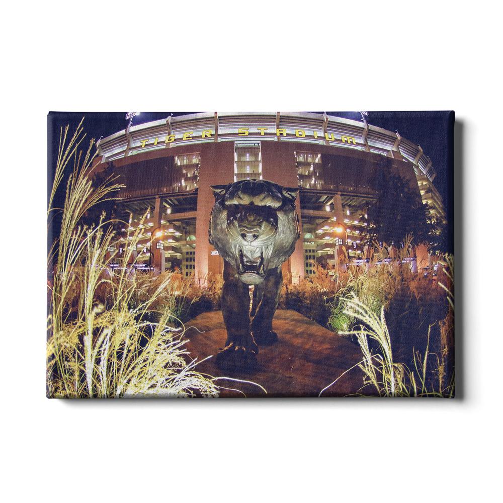 LSU Tigers - Tiger Night - College Wall Art #Canvas