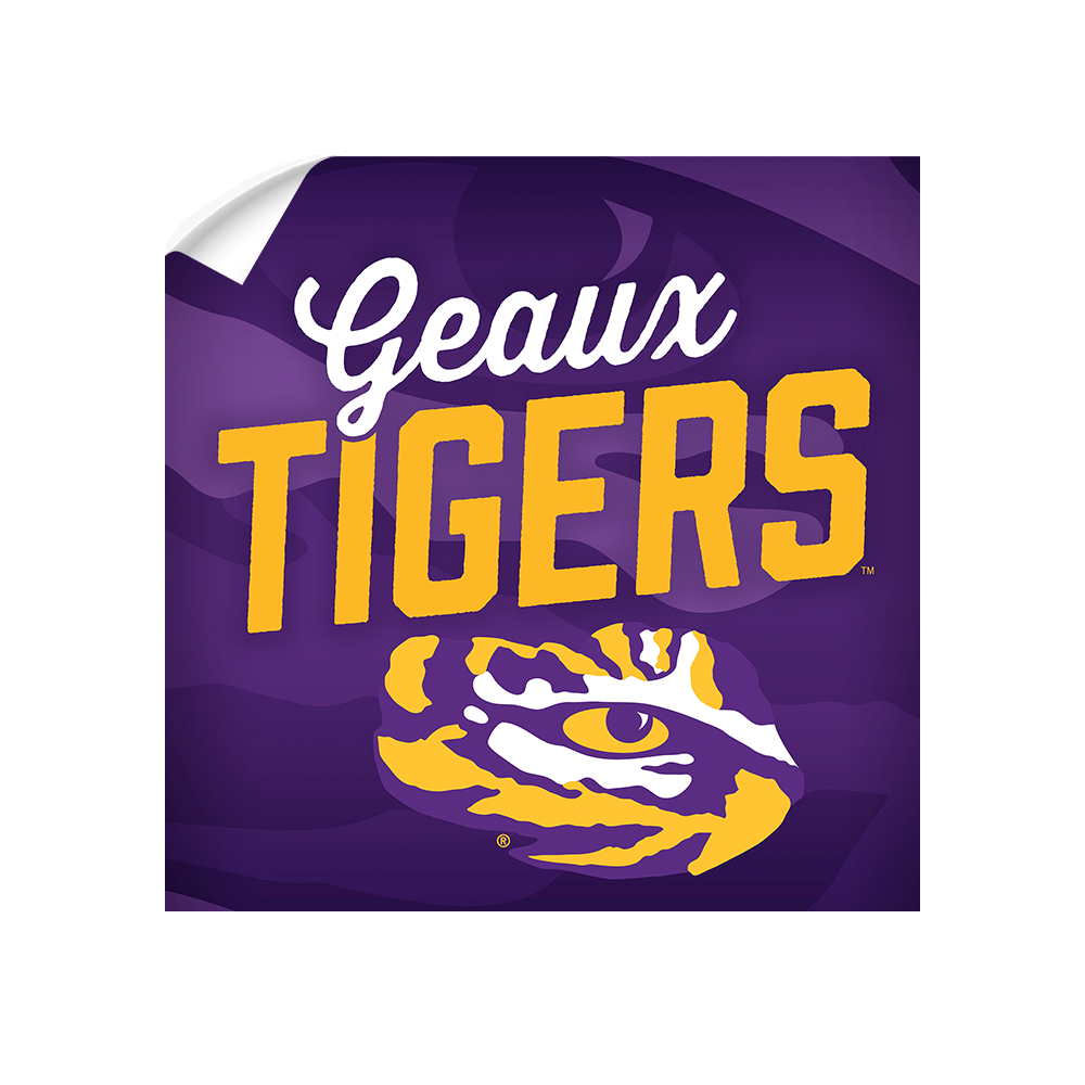 LSU Tigers - Geaux Tigers - College Wall Art #Canvas