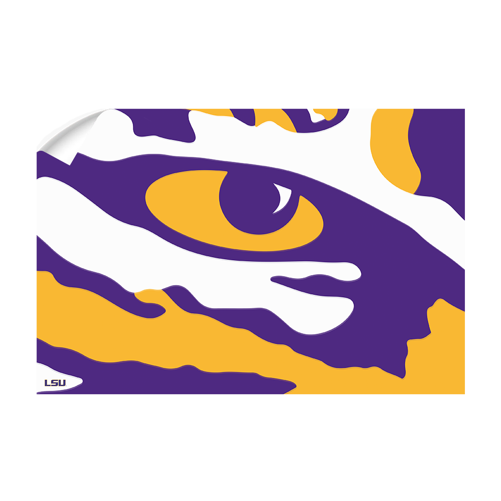LSU Tigers - Eye of the Tiger - College Wall Art #Canvas