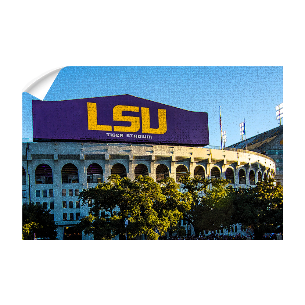 LSU Tigers - LSU Tiger Stadium - College Wall Art #Canvas