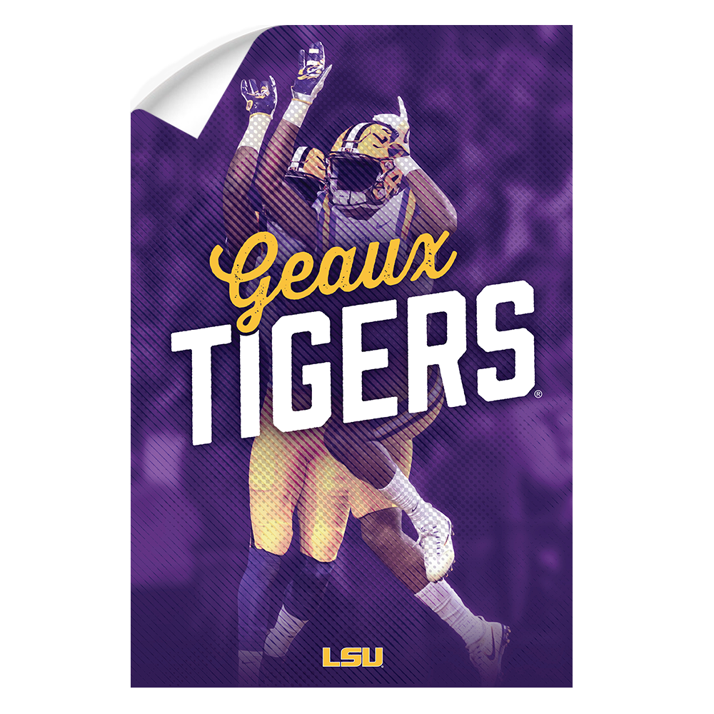 LSU Tigers - Geaux Tiger High Five - College Wall Art #Canvas