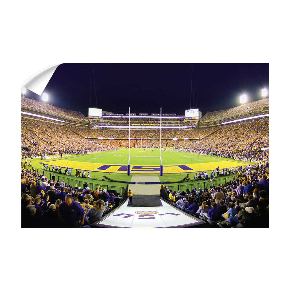 LSU TIGERS - LSU End Zone - College Wall Art #Canvas