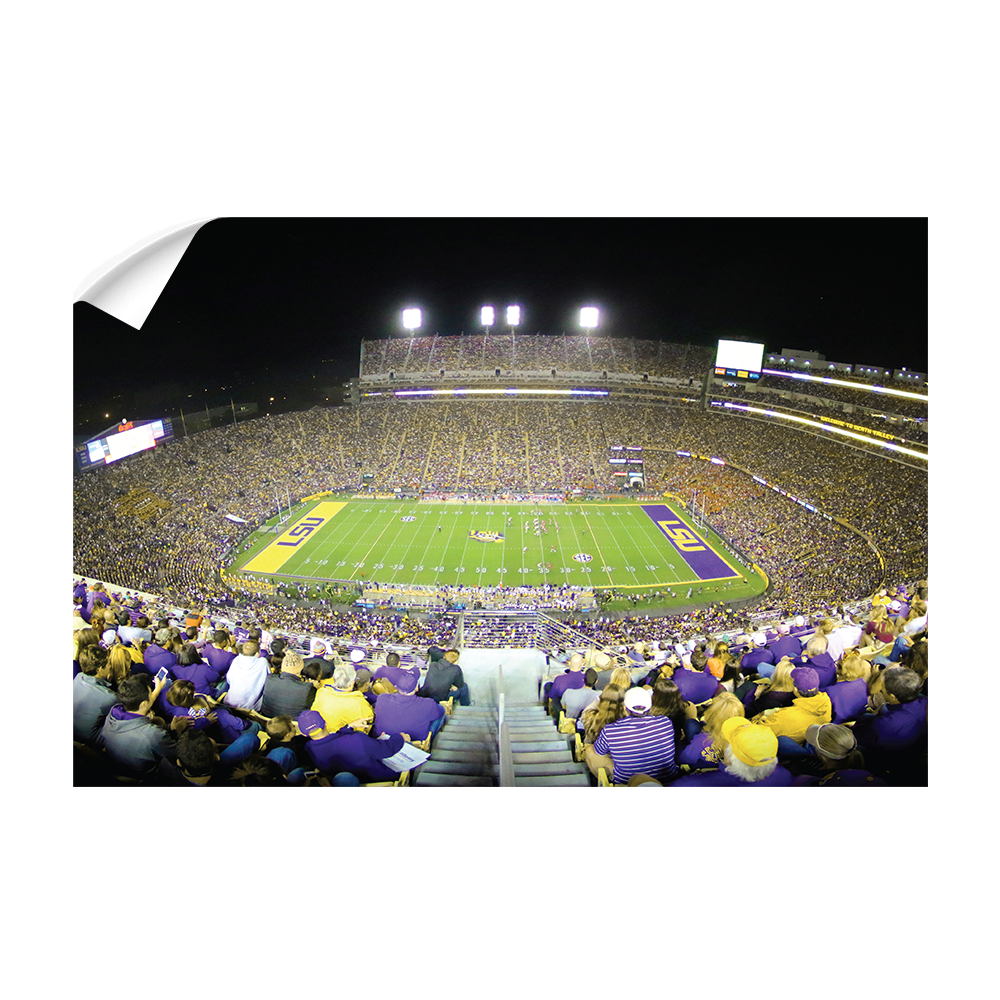 LSU TIGERS - Tiger Stadium View - College Wall Art #Canvas