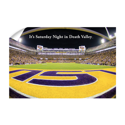 LSU Tigers - It's Saturday Night in Death Valley End Zone - College Wall Art #Wall Decal