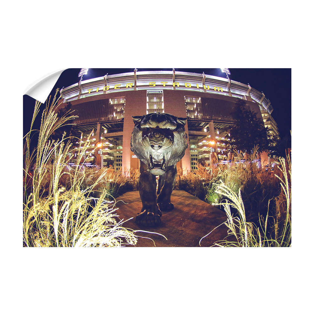 LSU Tigers - Tiger Night - College Wall Art #Canvas