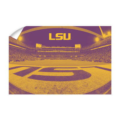 LSU Tigers - Tiger Stadium End Zone Duotone - College Wall Art #Wall Decal