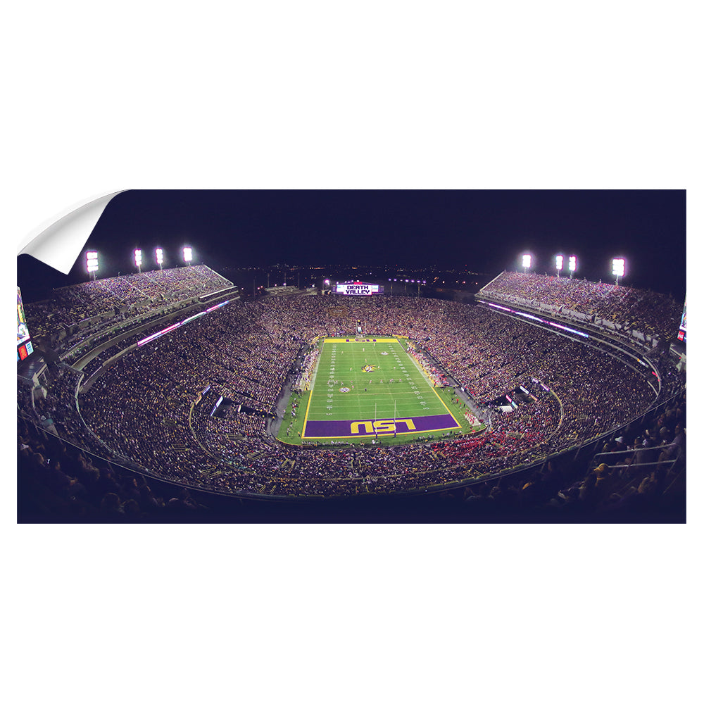 LSU Tigers - Tiger Stadium Pano - College Wall Art #Canvas