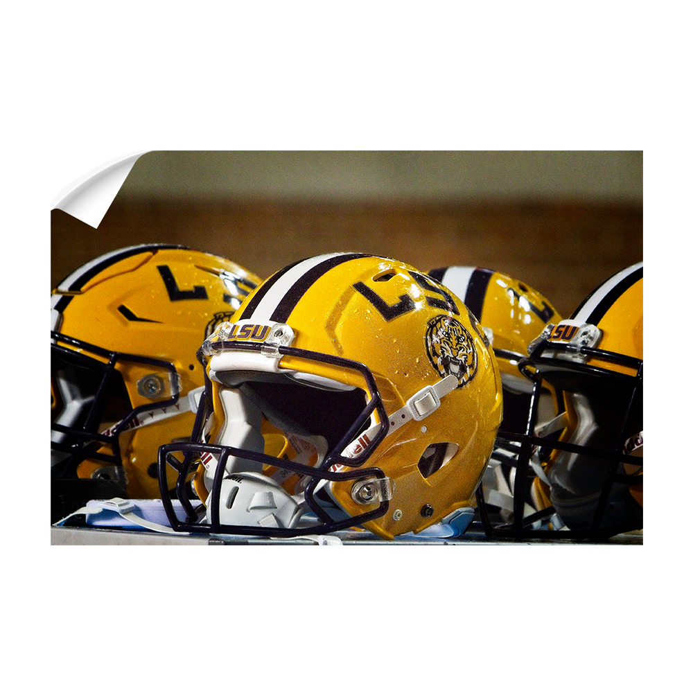 LSU Tigers - LSU Helmets - College Wall Art #Canvas