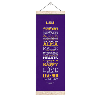 LSU Tigers - Alma Mater - College Wall Art #Hanging Canvas