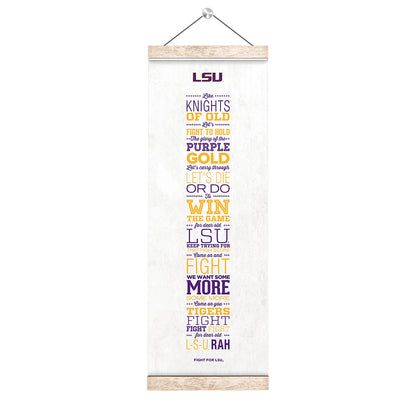 LSU Tigers - Fight for LSU - College Wall Art #Hanging Canvas