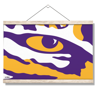 LSU Tigers - Eye of the Tiger - College Wall Art #Hanging Canvas