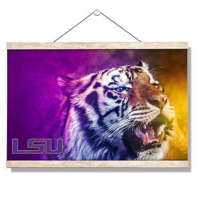 LSU Tigers - Mike's Colors - College Wall Art #Hanging Canvas