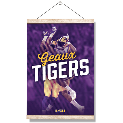 LSU Tigers - Geaux Tiger High Five - College Wall Art #Hanging Canvas