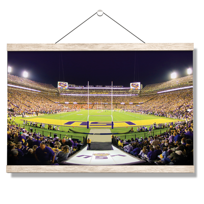 LSU TIGERS - LSU End Zone - College Wall Art #Hanging Canvas