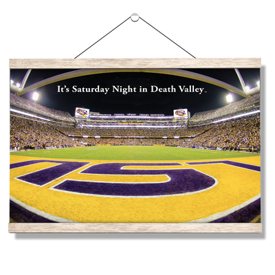 LSU Tigers - It's Saturday Night in Death Valley End Zone - College Wall Art #Hanging Canvas