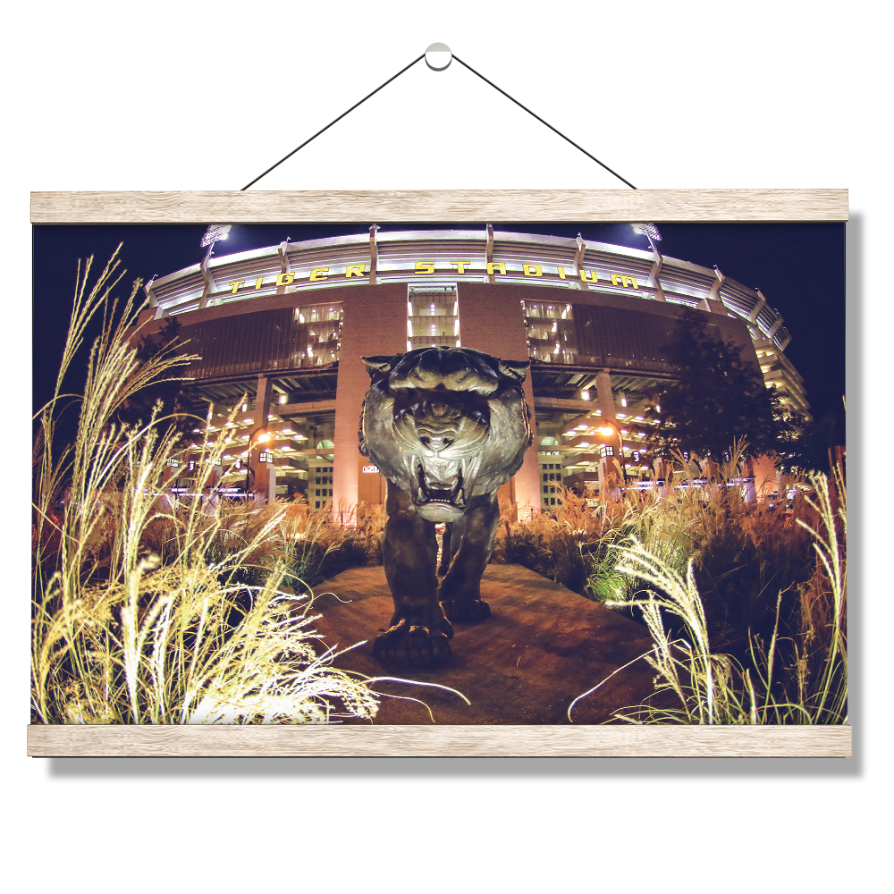 LSU Tigers - Tiger Night - College Wall Art #Canvas