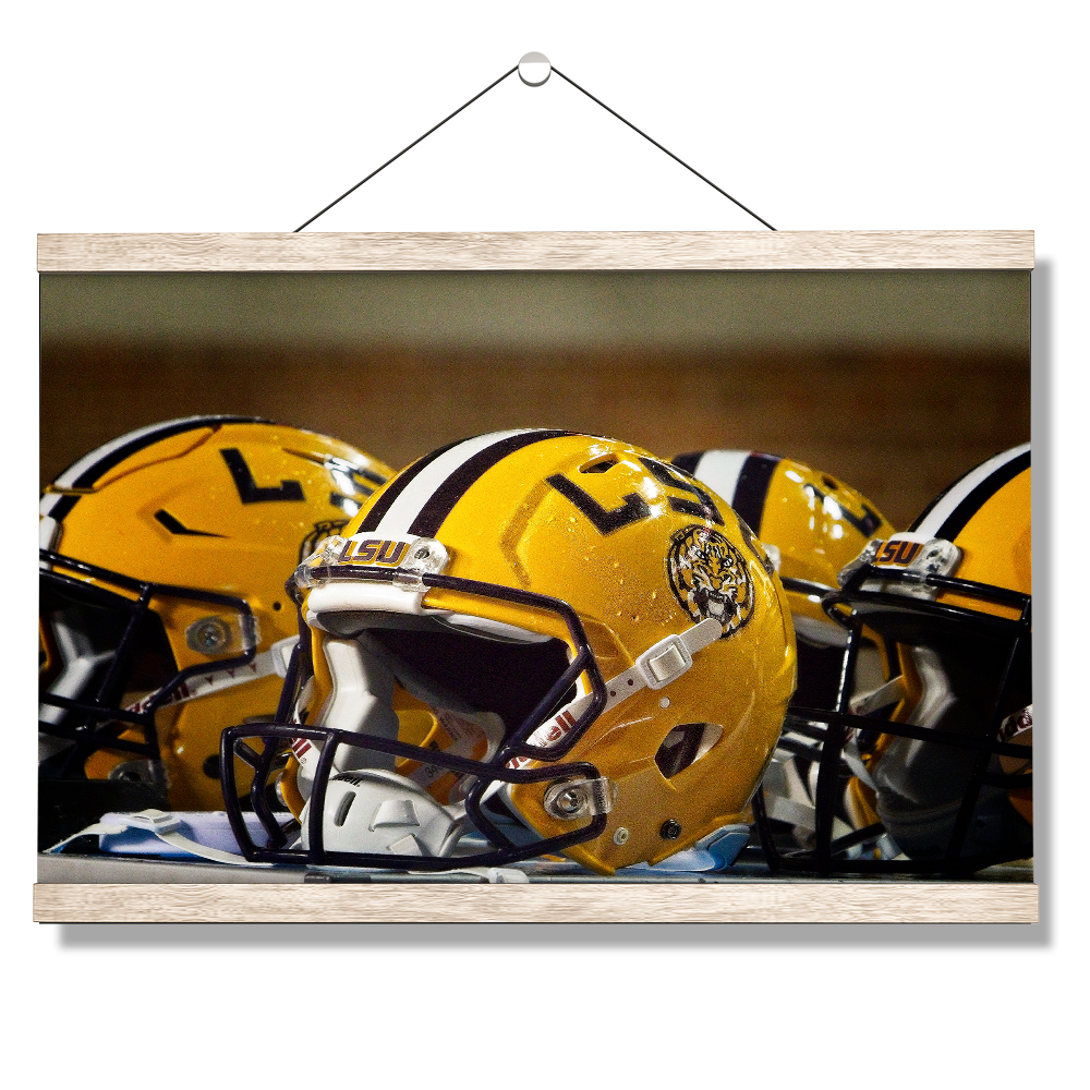 LSU Tigers - LSU Helmets - College Wall Art #Canvas