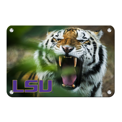 LSU Tigers - Mike the Tiger - College Wall Art #Metal