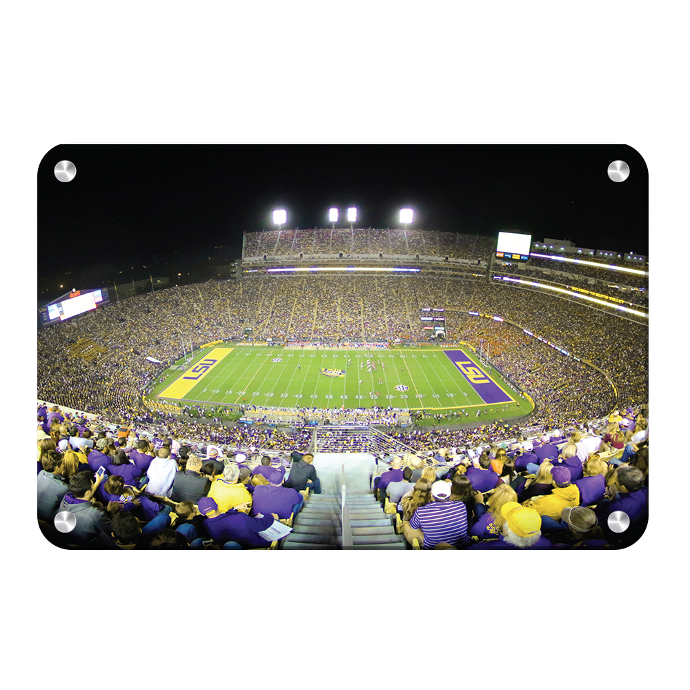 LSU TIGERS - Tiger Stadium View - College Wall Art #Canvas