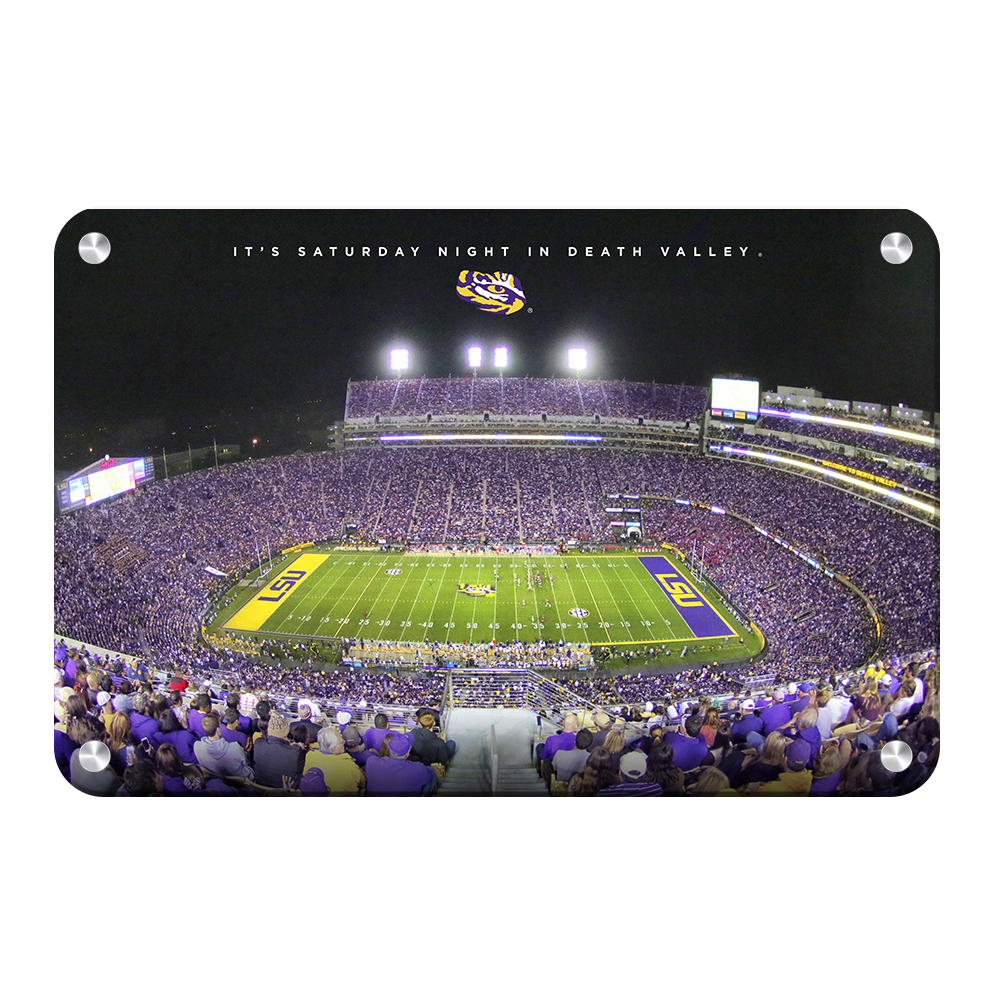 LSU TIGERS - It's Saturday Night in Death Valley - College Wall Art #Canvas
