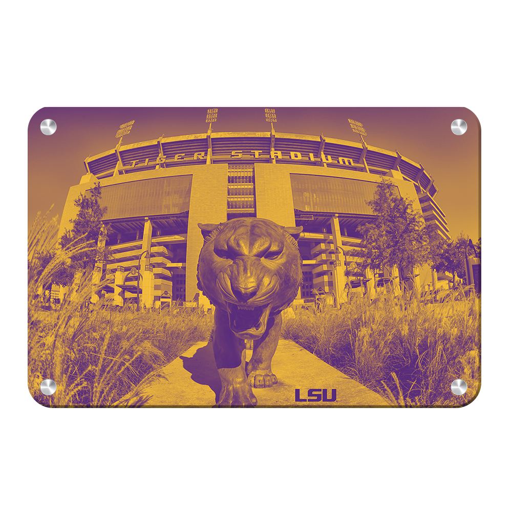 LSU Tigers - Tiger Stadium Duotone - College Wall Art #Canvas