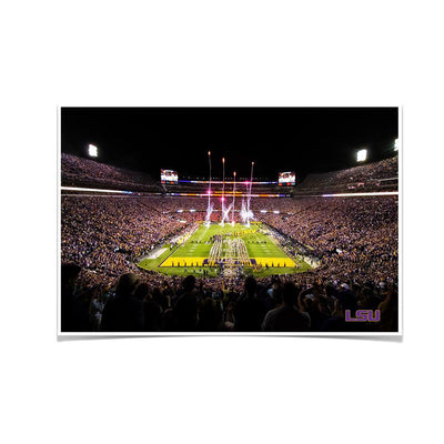 LSU Tigers - Saturday Night in Death Valley - College Wall Art #Poster