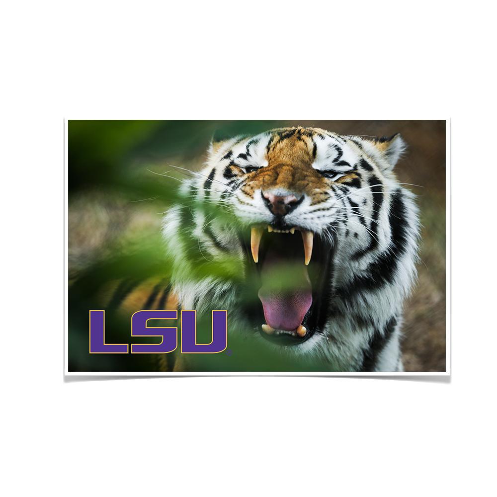 LSU Tigers - Mike the Tiger - College Wall Art #Canvas