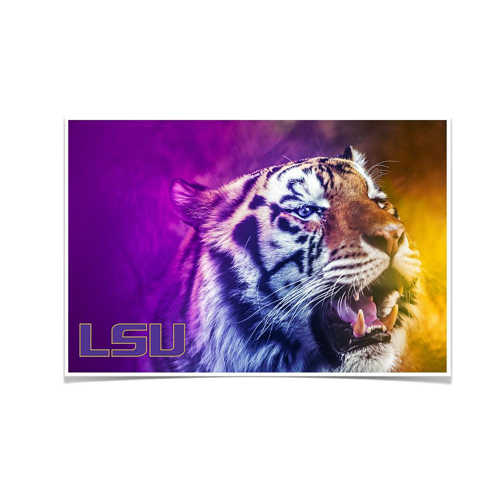 LSU Tigers - Mike's Colors - College Wall Art #Canvas
