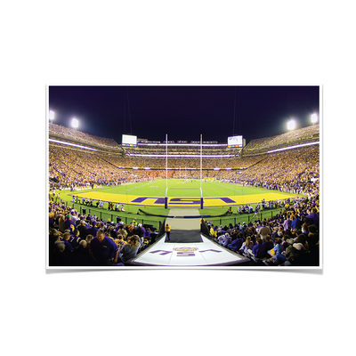 LSU TIGERS - LSU End Zone - College Wall Art #Poster