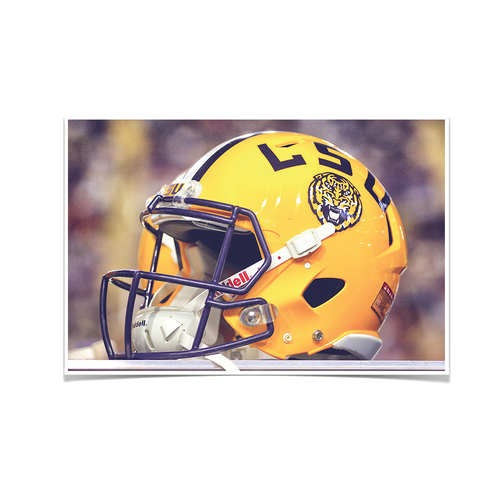 LSU Tigers - Tiger Helmet - College Wall Art #Canvas
