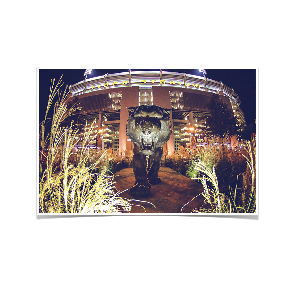 LSU Tigers - Tiger Night - College Wall Art #Canvas