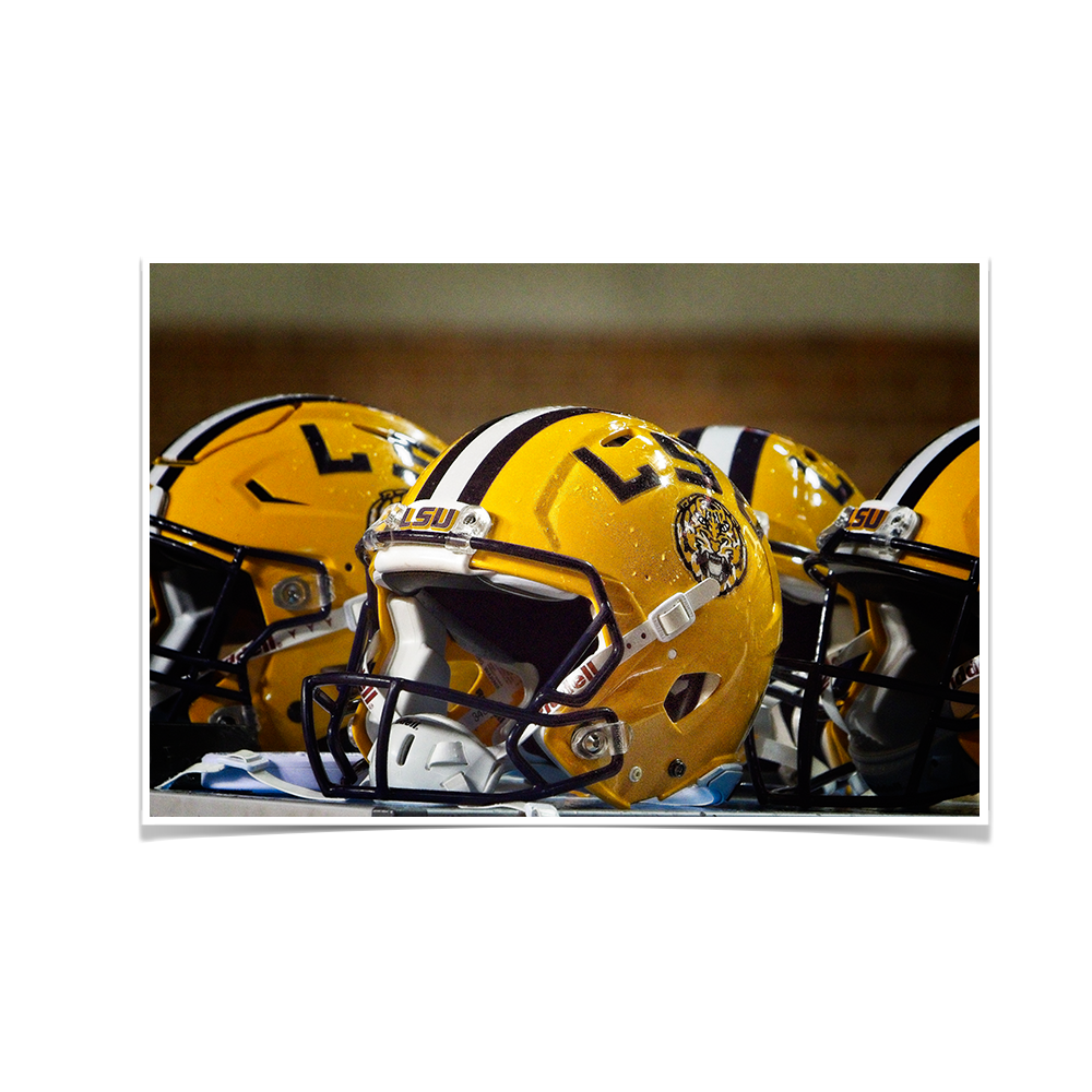LSU Tigers - LSU Helmets - College Wall Art #Canvas
