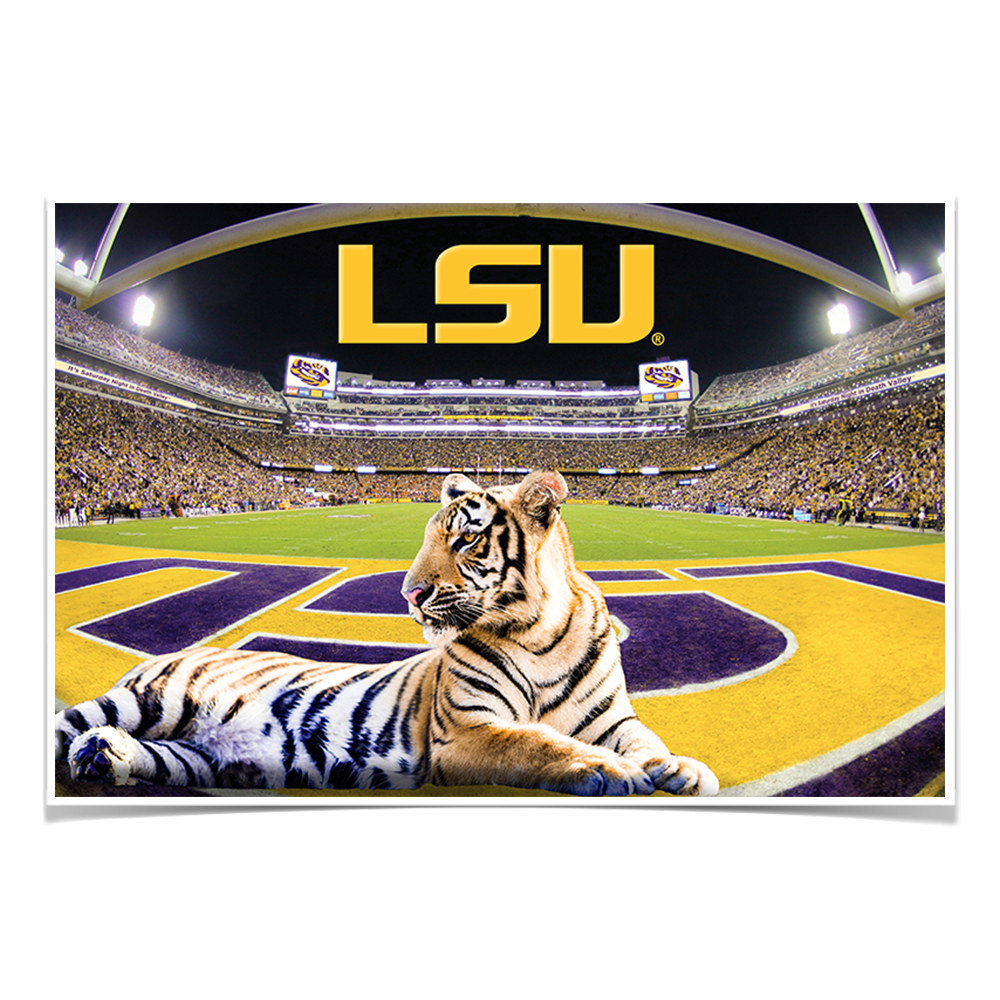 LSU Tigers - Mike VII's Kingdom - College Wall Art #Canvas