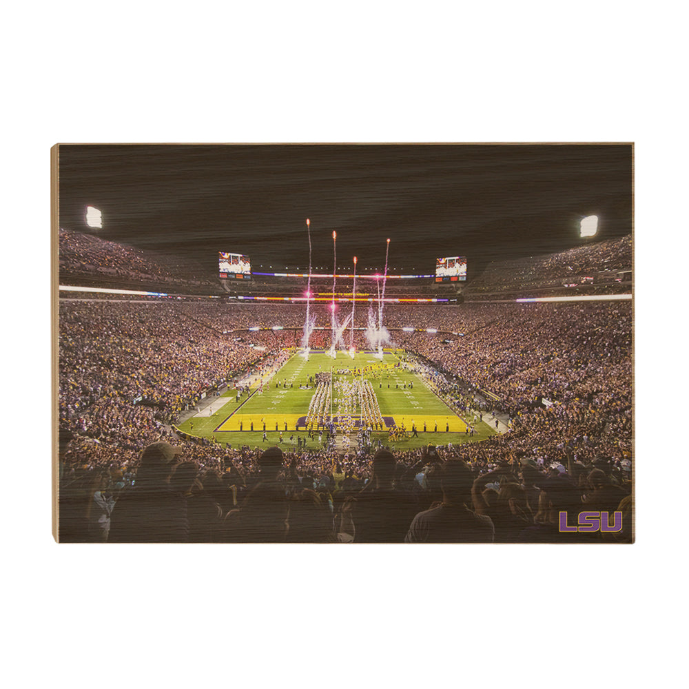 LSU Tigers - Saturday Night in Death Valley - College Wall Art #Canvas