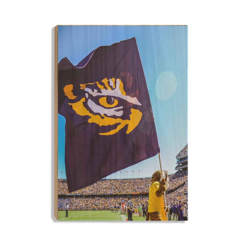LSU Tigers - Tiger Flag - College Wall Art #Canvas